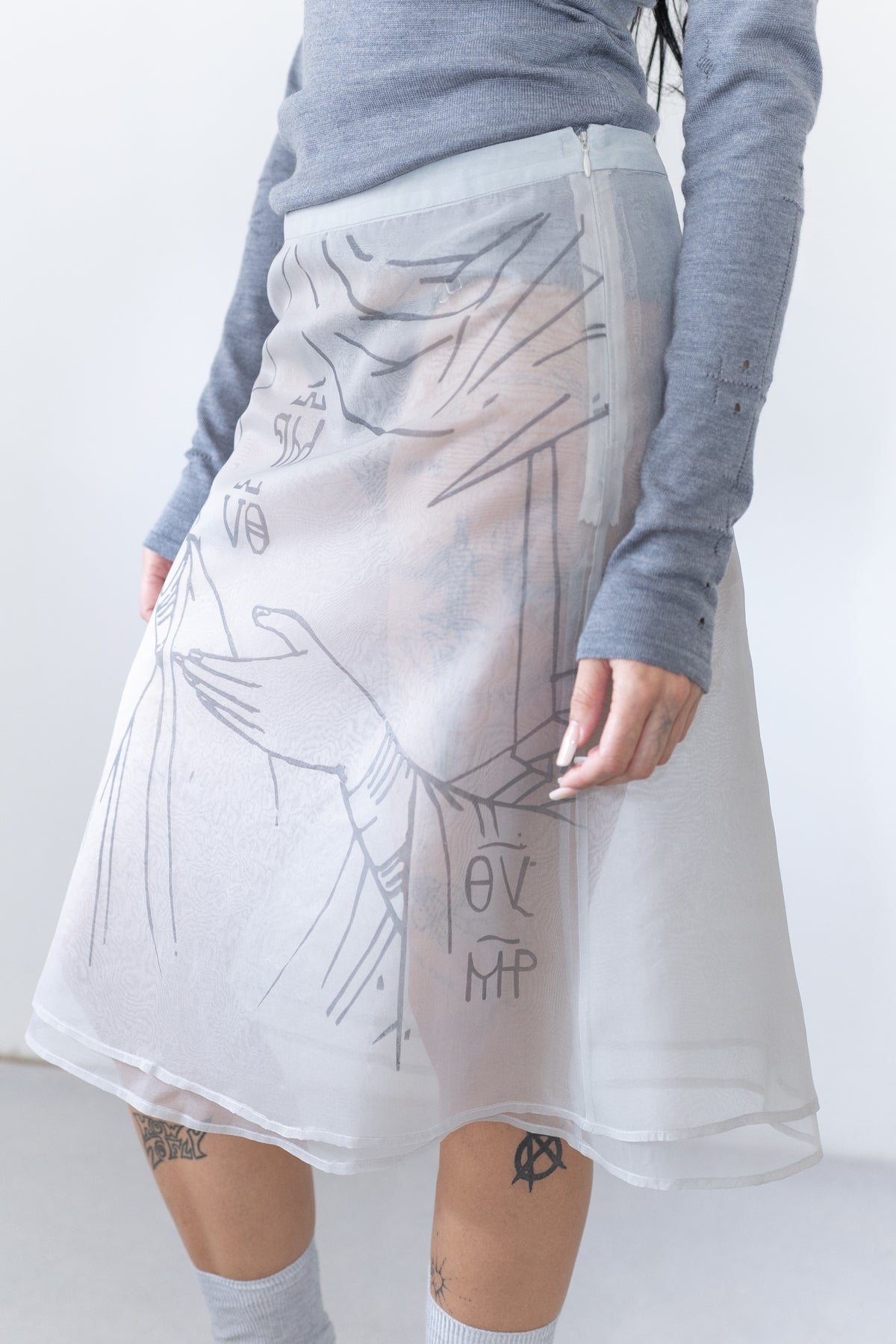 PRINTED SKIRT